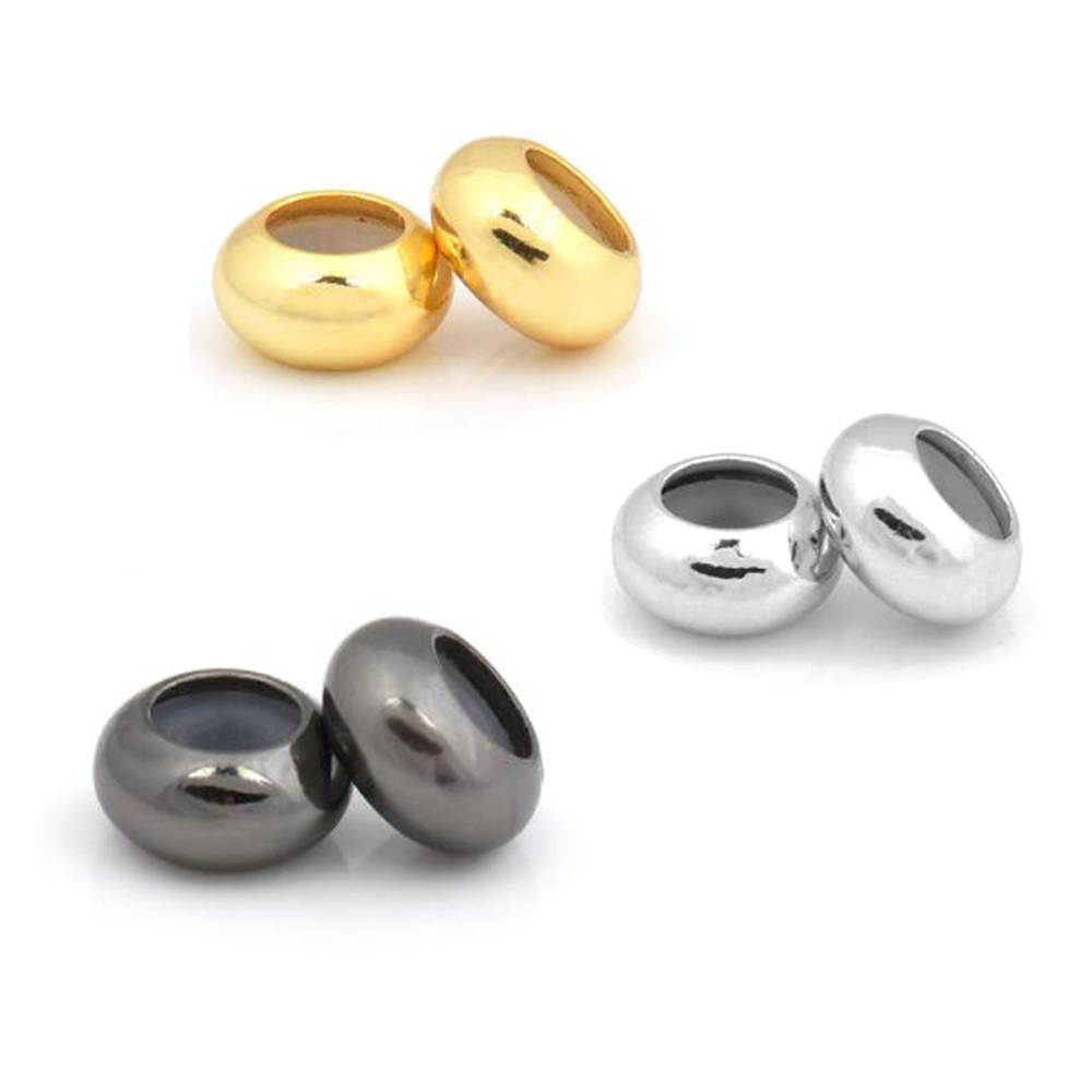 Women Accessories Pandora - 10 adet Paslanmaz Çelik Yuvarlak Spacer