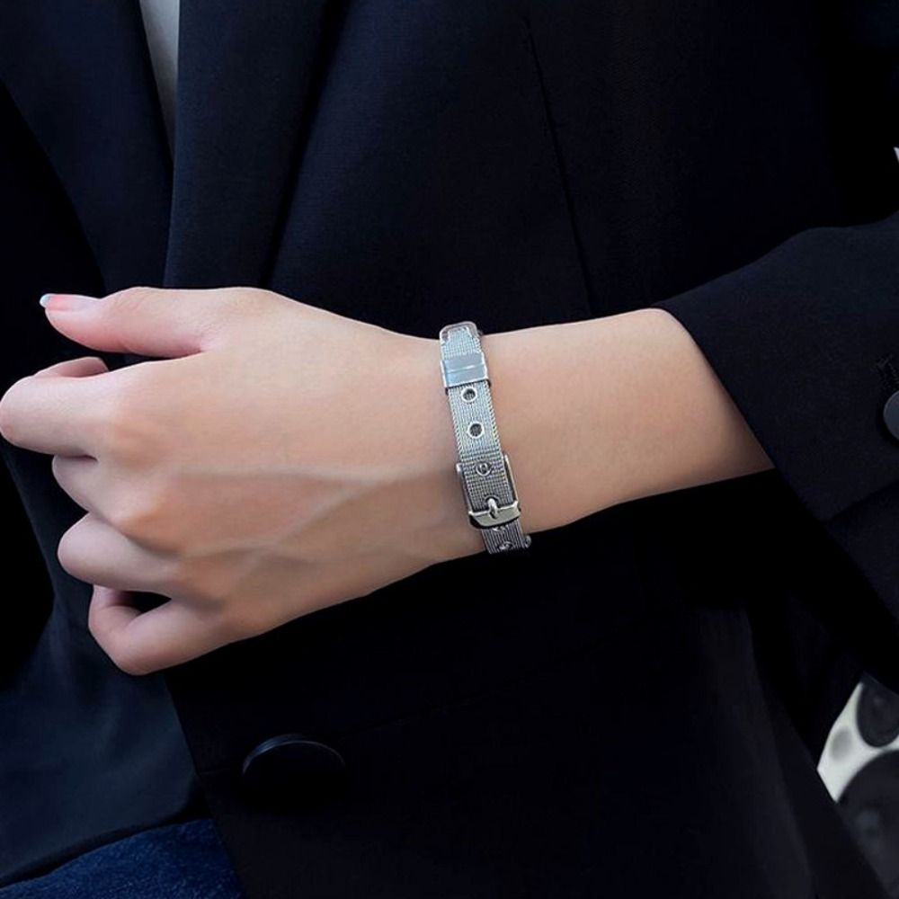 Women'S Accessories To Wear With Watch - Sokak Giyim Titanyum Çelik Bileklik Örgü