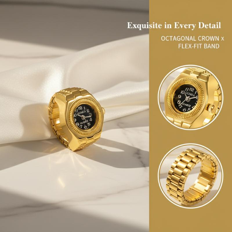 Women'S Accessories To Wear With Watch - Benzersiz Punk Kare Kadranlı Kuvars Saatler