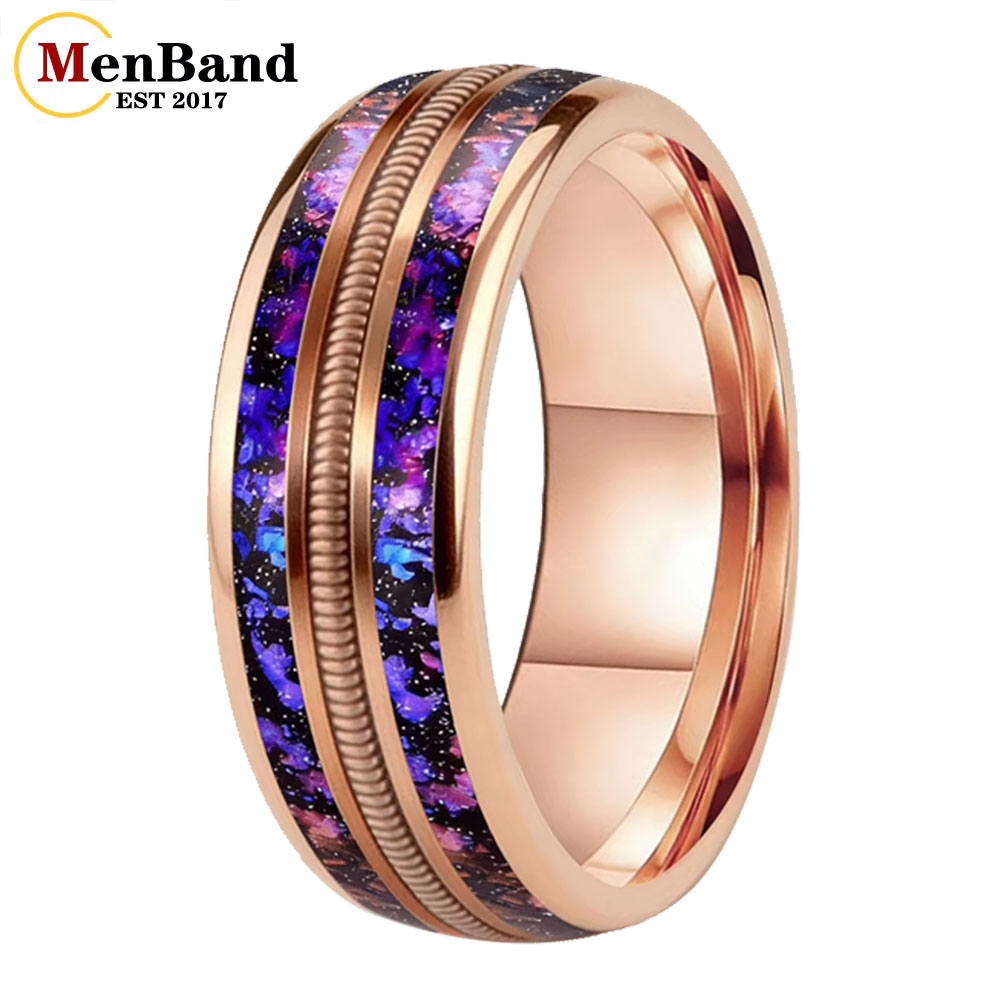 Wrap Ring Gold - Moda 8mm Erkek Kadın Yeni Alyans