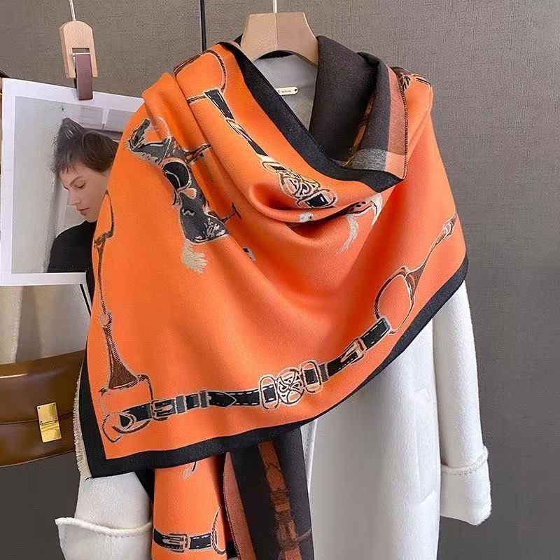 Women'S Winter Accessories Set - Retro Rider At Taklidi Kaşmir Eşarp