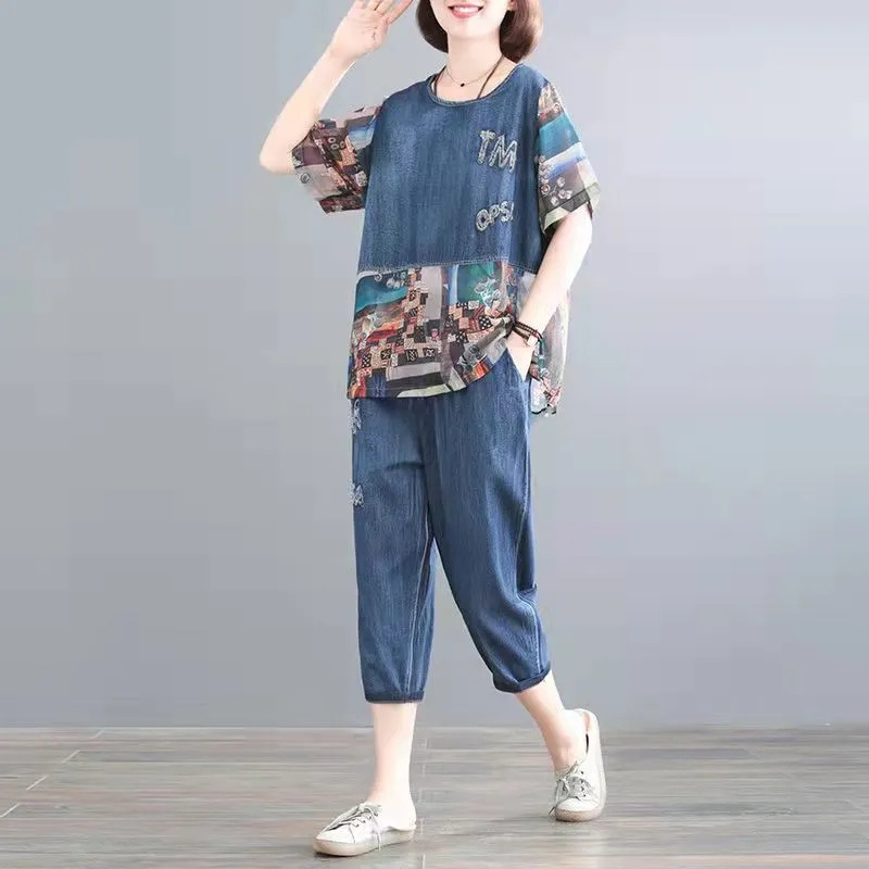 Women'S Jeans Accessories - 5XL Yaz kadın Kot Setleri İlkbahar