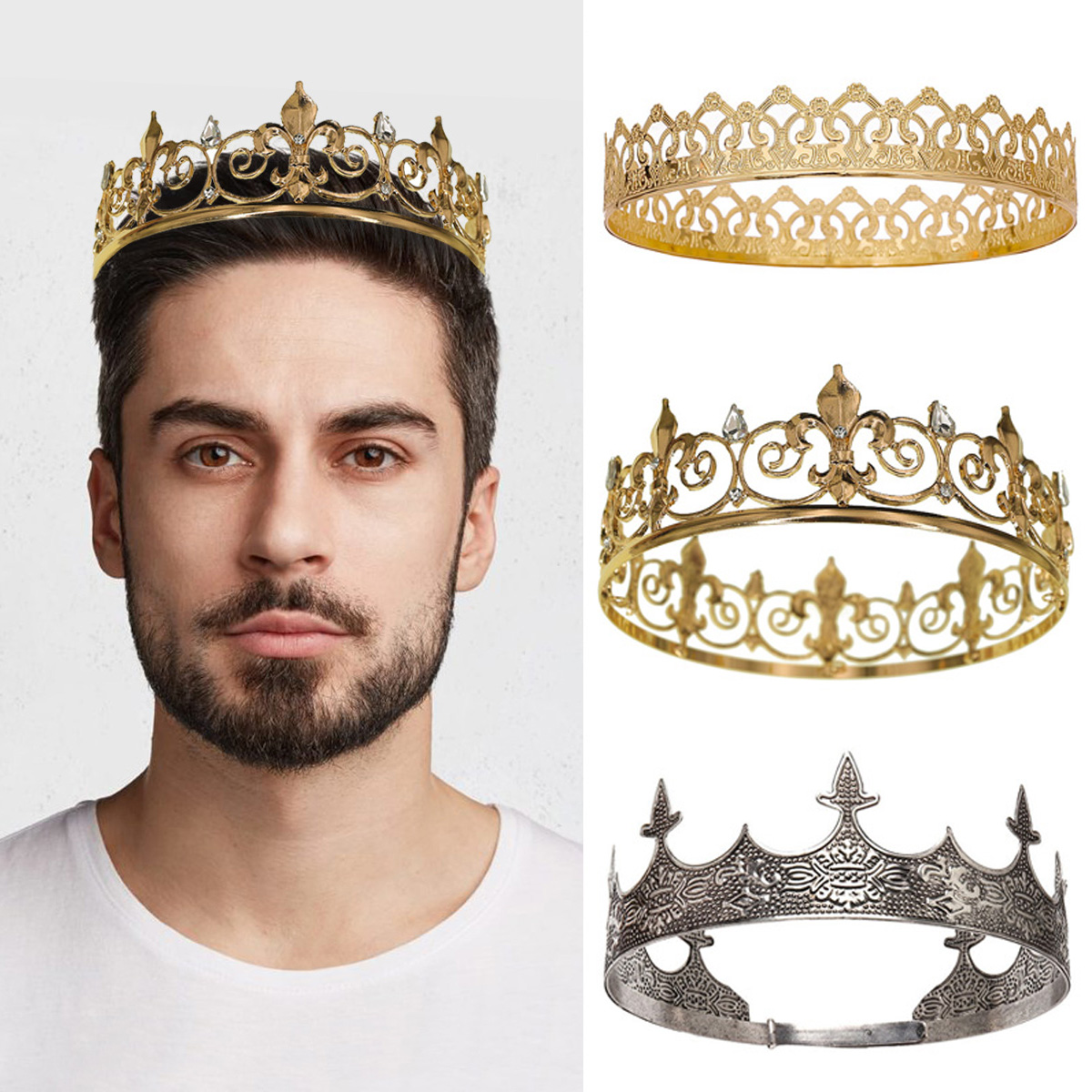 Queen Accessories - Kraliyet Kral Kraliçe Taç Erkekler/Kadınlar için