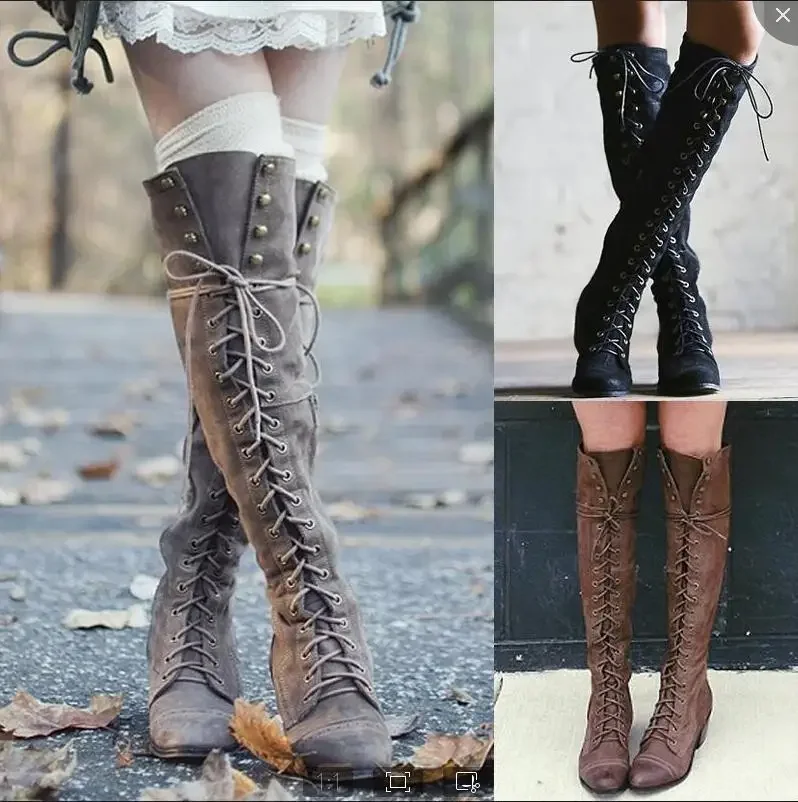 Women'S Viking Accessories - Ortaçağ Kostüm Şövalye Çizmeler Viking Cosplay