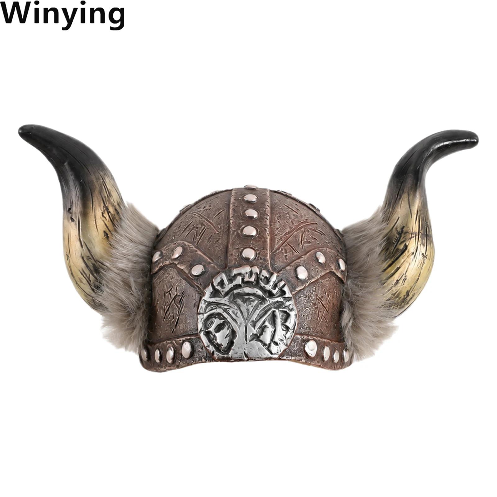Women'S Viking Accessories - Unisex Yetişkin Viking Savaşçı Şapkası Boynuzlu