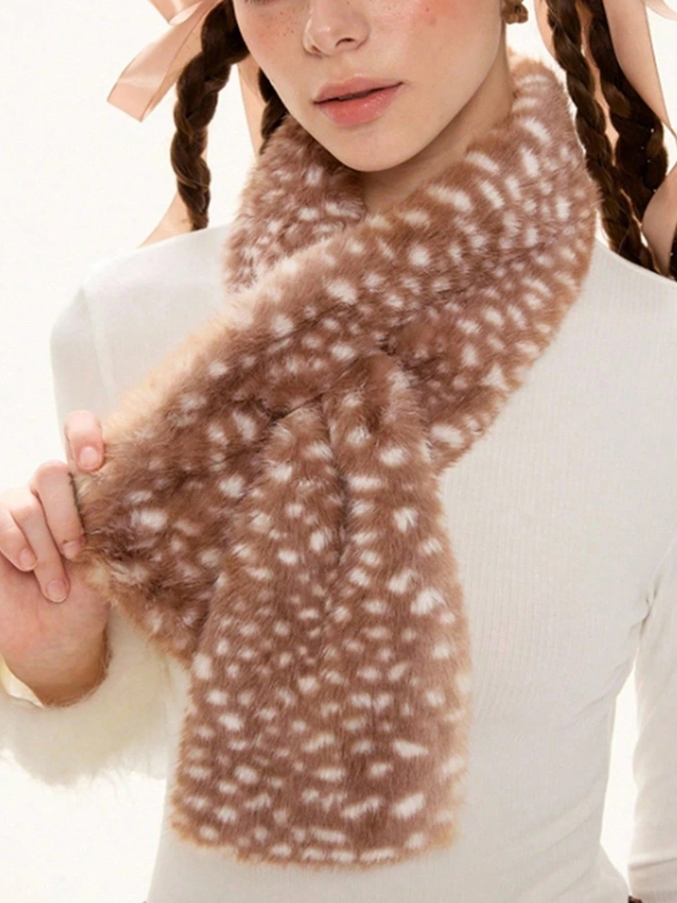 Kış Harajuku Elk Peluş Eşarp N - Women'S Winter Accessories Set incelemesi ve fiyatı