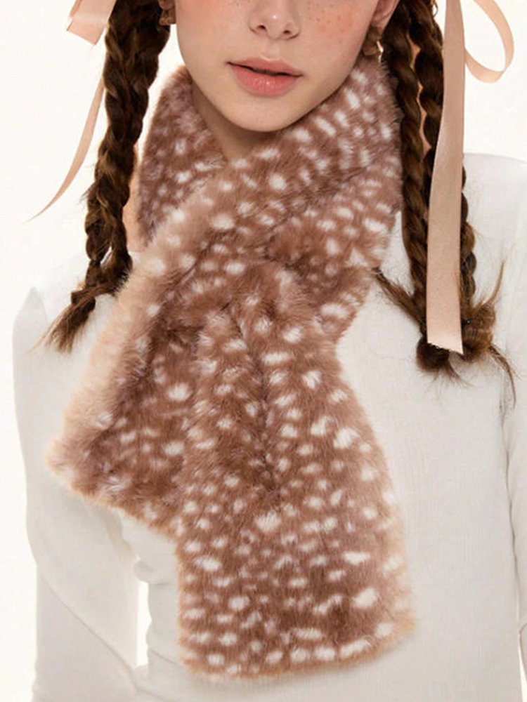 Kış Harajuku Elk Peluş Eşarp N - Women'S Winter Accessories Set incelemesi ve fiyatı