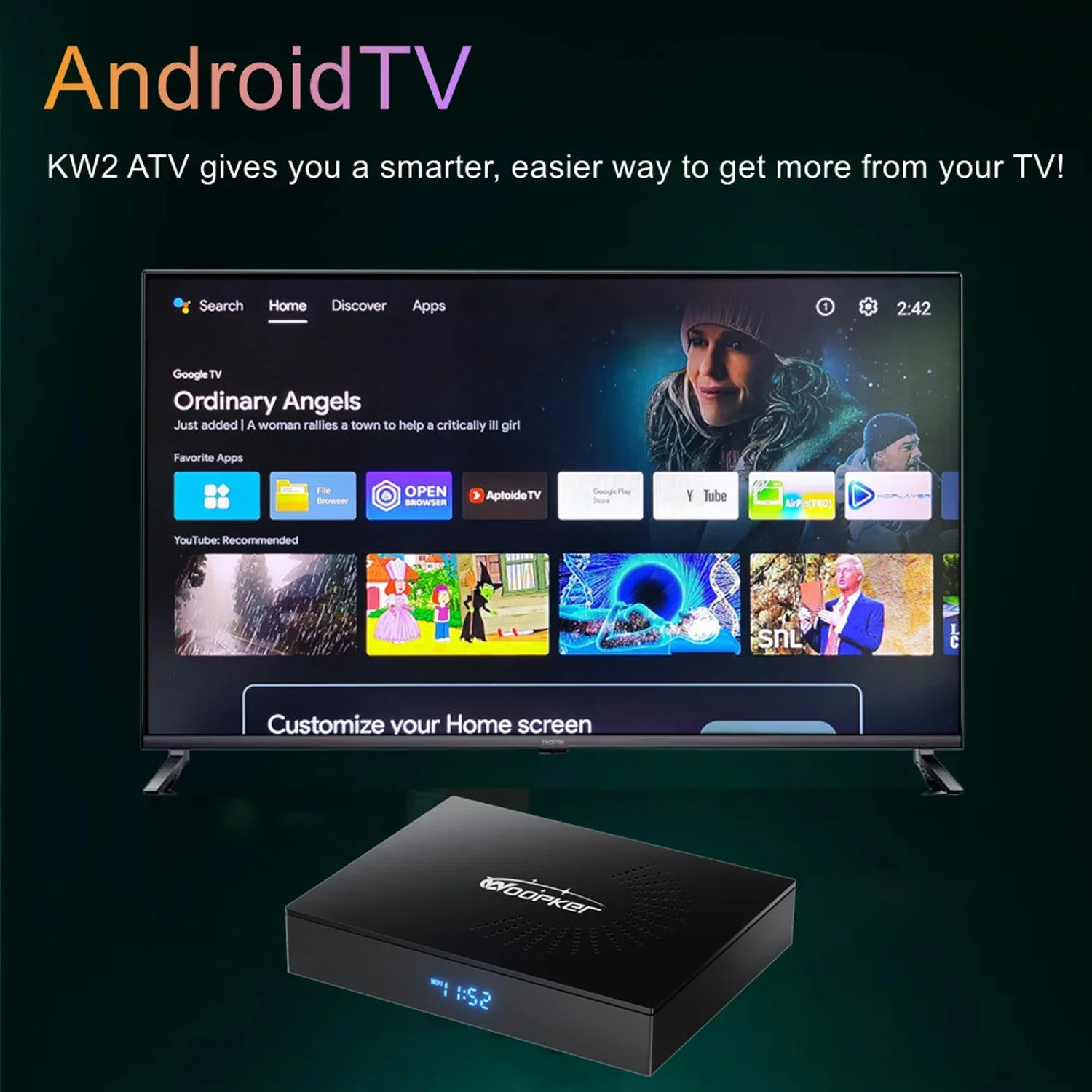 Woopker KW2 Android 14 TV Kutu - Women Accessories Pandora incelemesi ve fiyatı