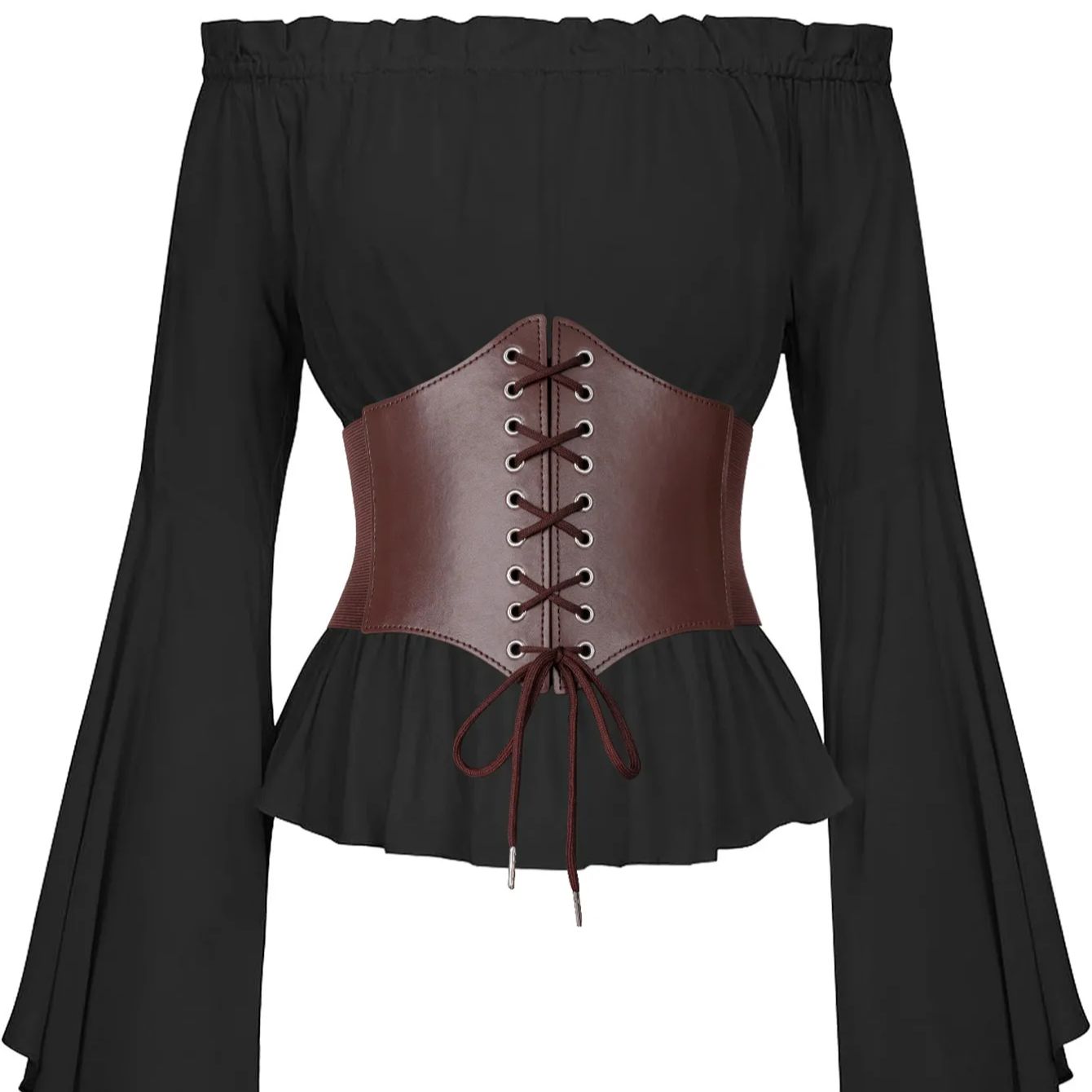 Ortaçağ bel kemeri kahverengi  - Women'S Viking Accessories incelemesi ve fiyatı