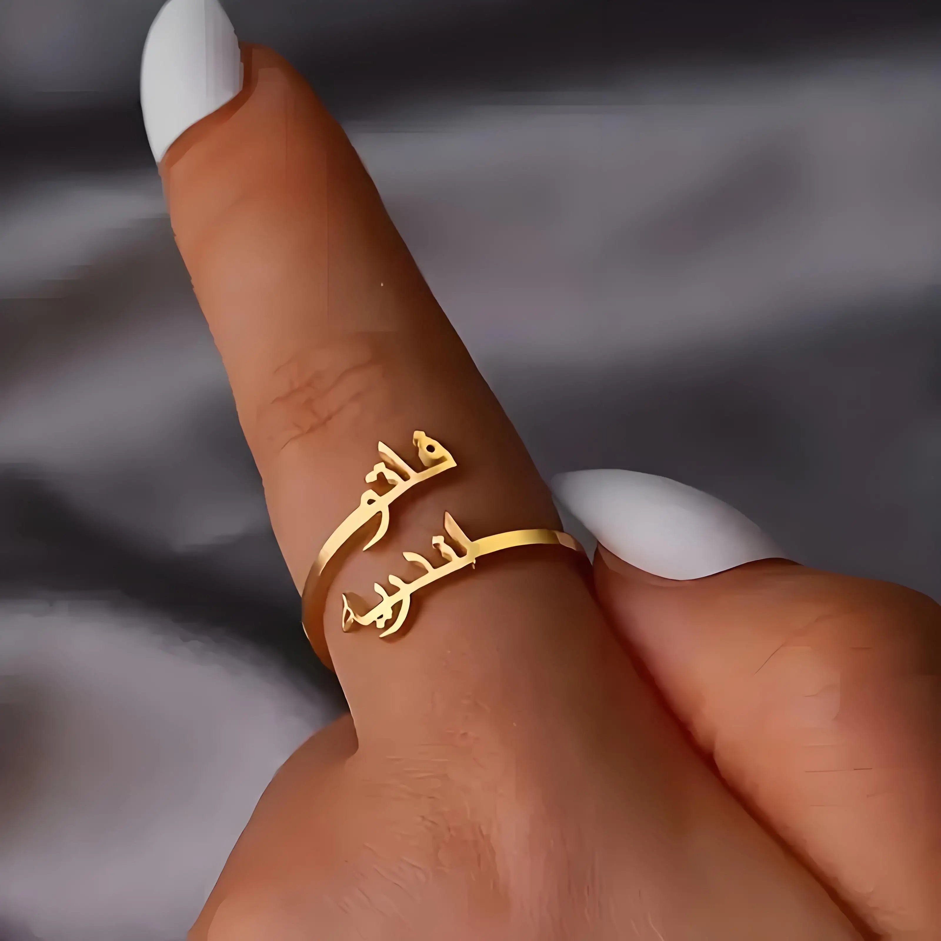 Kişiselleştirilmiş Arapça Harf - Wrap Ring Gold incelemesi ve fiyatı