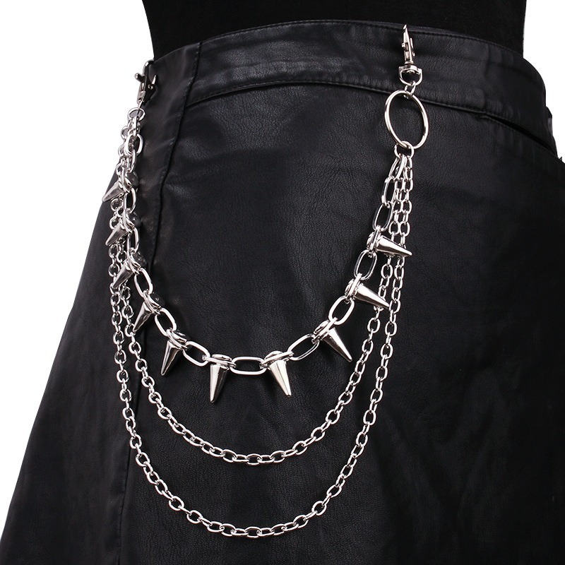 Hip Hop Punk Rock Metal Pantol - Women'S Jeans Accessories incelemesi ve fiyatı