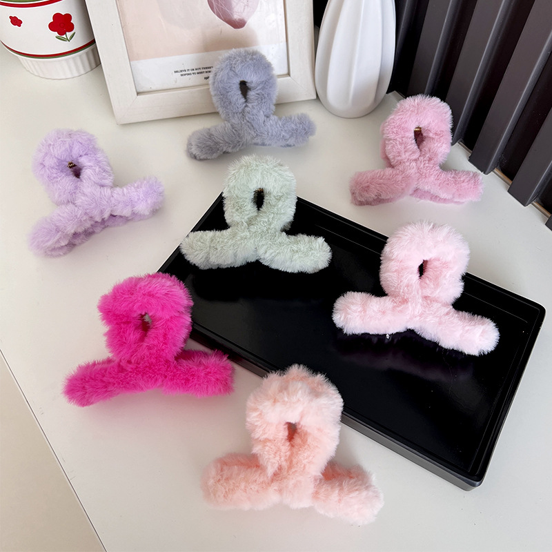 Peluş kadın saç pençe kış takl - Women'S Winter Accessories Set incelemesi ve fiyatı