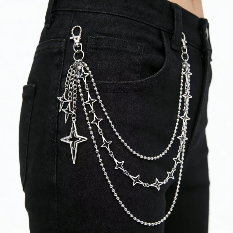Kadın Punk Hip Hop Çok Katmanl - Women'S Jeans Accessories incelemesi ve fiyatı